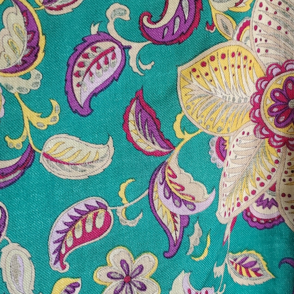 Oscar de la Renta Scarf Square Wool Made i…